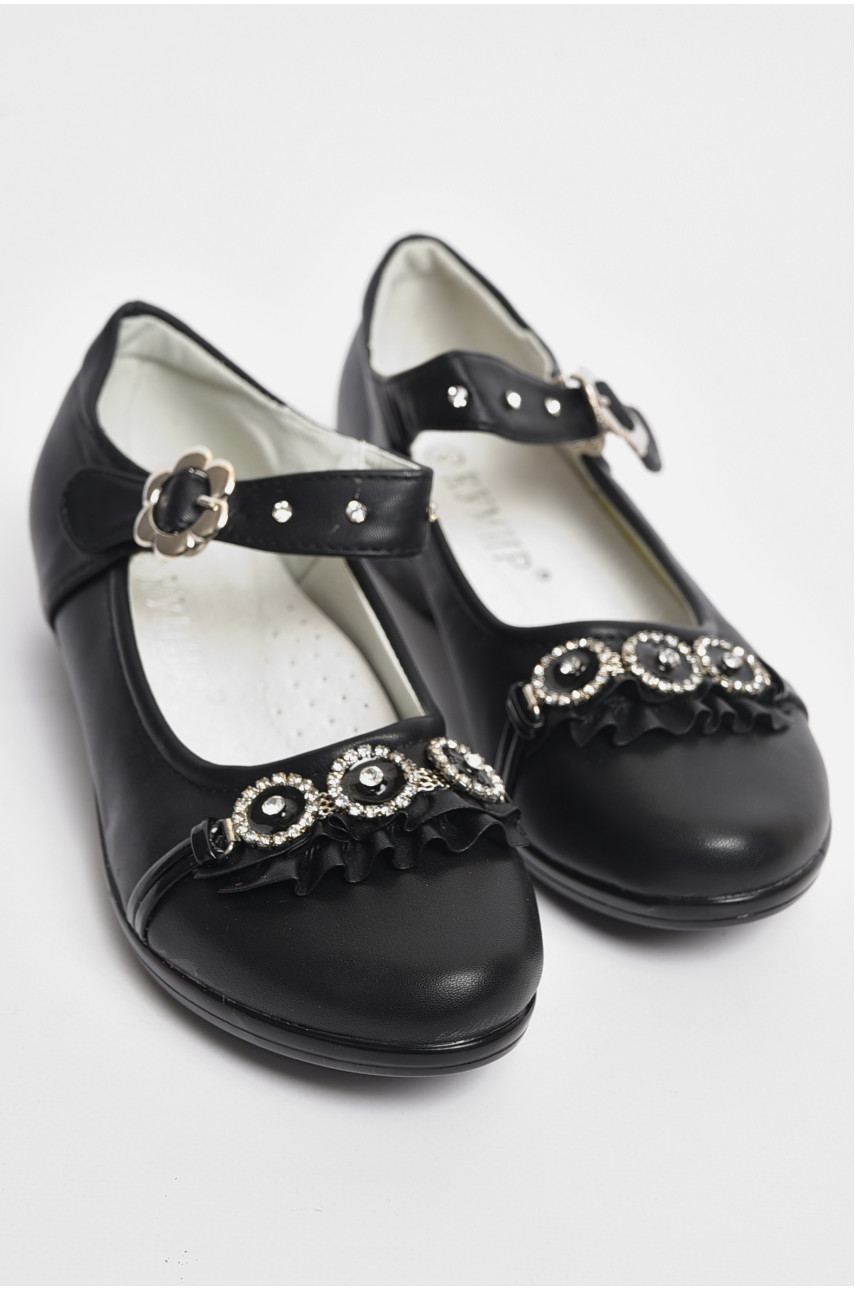 Туфлі для дівчинки чорного кольору МР323 176069