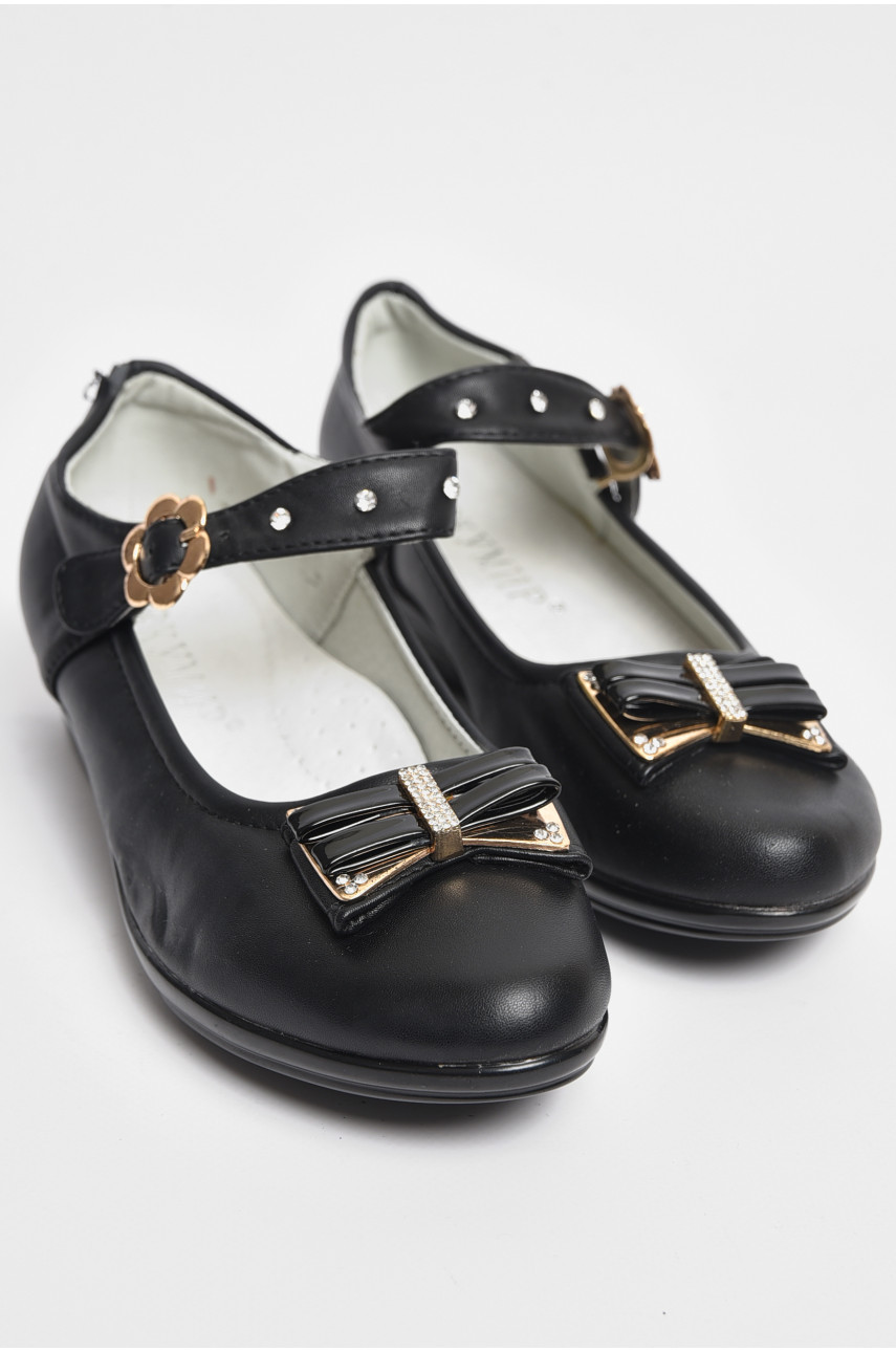Туфли для девочки черного цвета МР377 176072