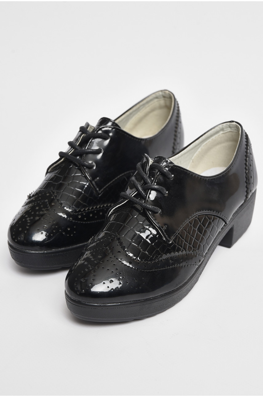 Туфлі для дівчинки чорного кольору 1-1 176085