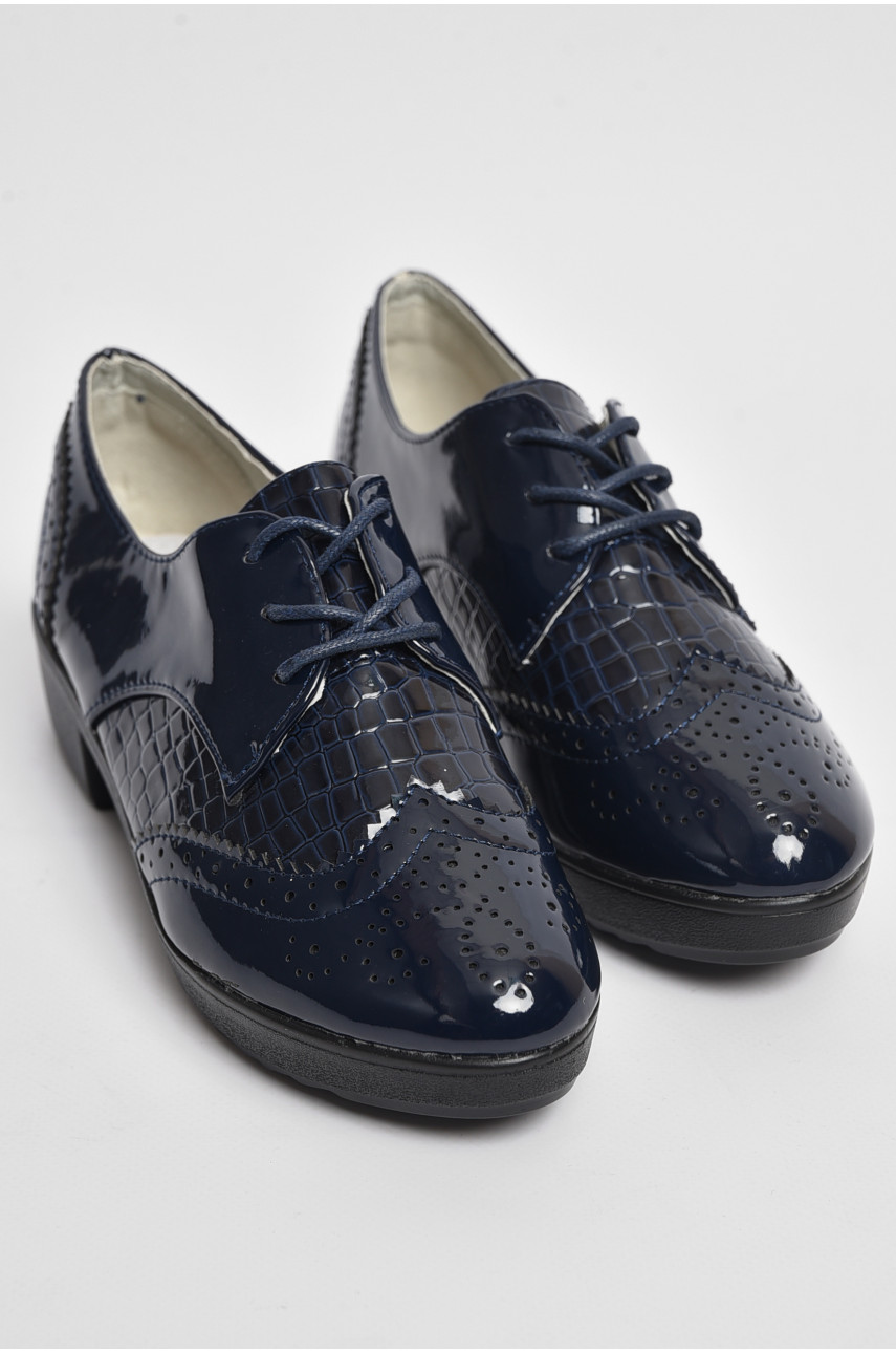 Туфлі для дівчинки темно-синього кольору 1-2 176086