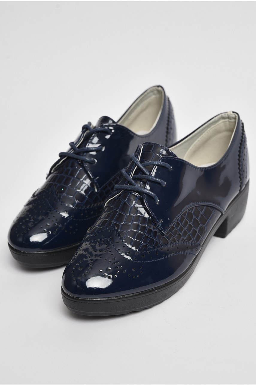 Туфлі для дівчинки темно-синього кольору 1-2 176086