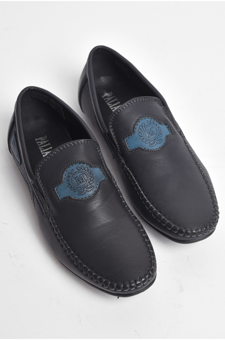 Туфлі підліткові для хлопчика темно-синього кольору 5271 176115