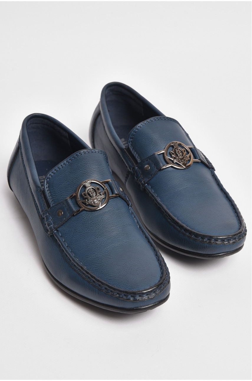 Туфлі підліткові для хлопчика темно-синього кольору 6268-1 176123