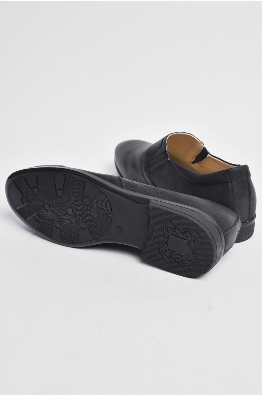 Туфли подростковые для мальчика черного цвета 3006 176146 Туфли подростковые для мальчика черного цвета 3006 176146