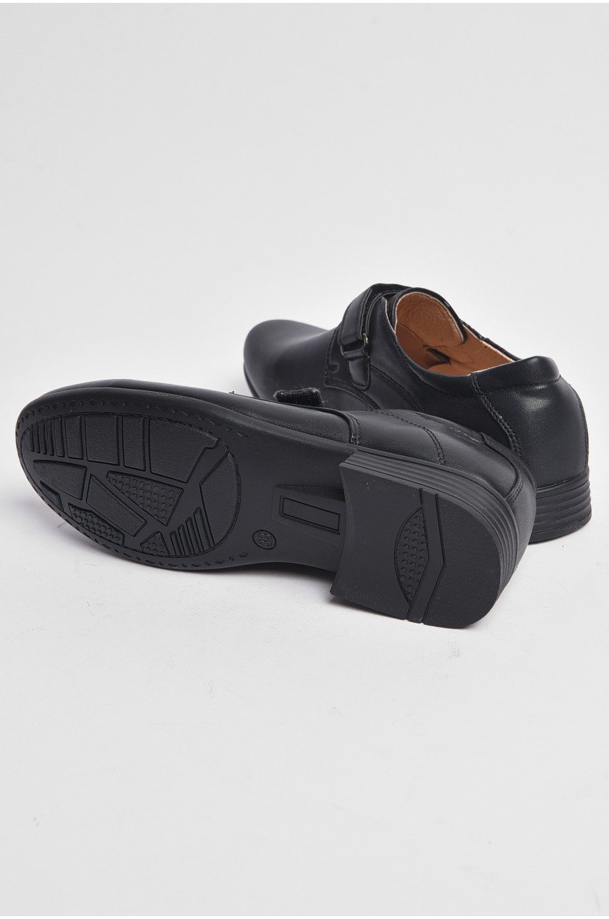 Туфли подростковые для мальчика черного цвета 39-80 176157