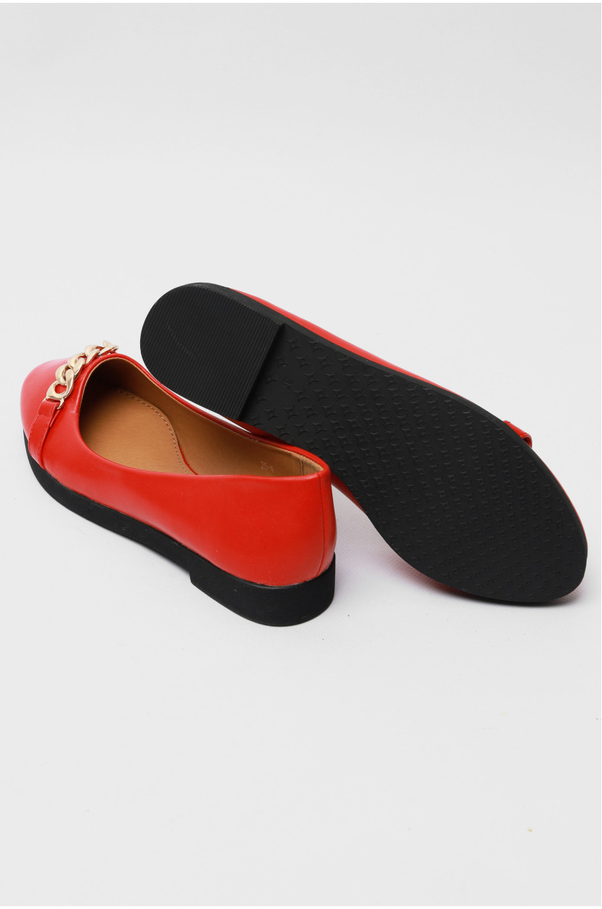 Балетки женские красного цвета 25-4 176187 Балетки женские красного цвета 25-4 176187