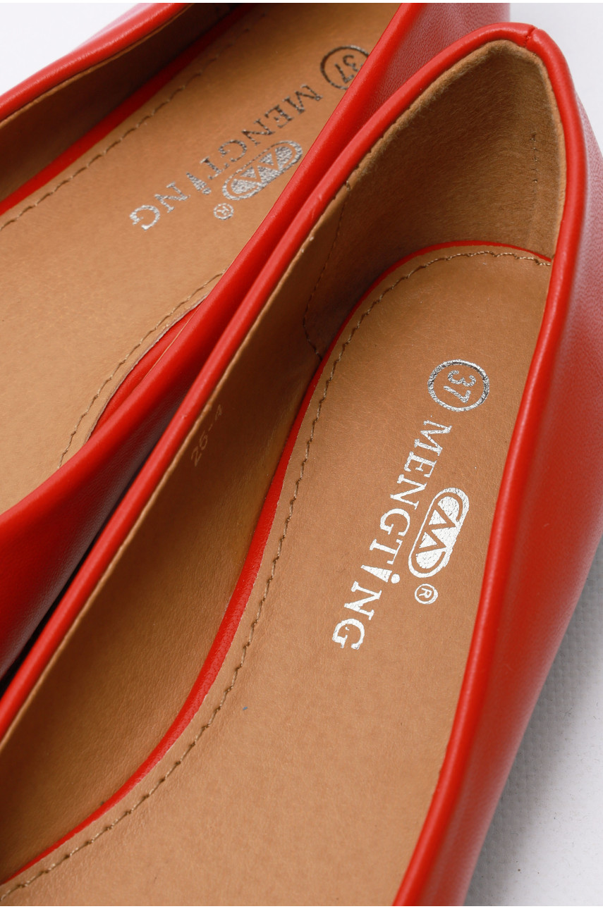 Балетки женские красного цвета 25-4 176187 Балетки женские красного цвета 25-4 176187