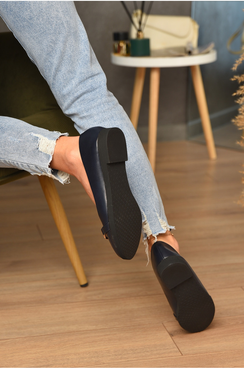 Балетки женские темно-синего цвета 25-4 176190