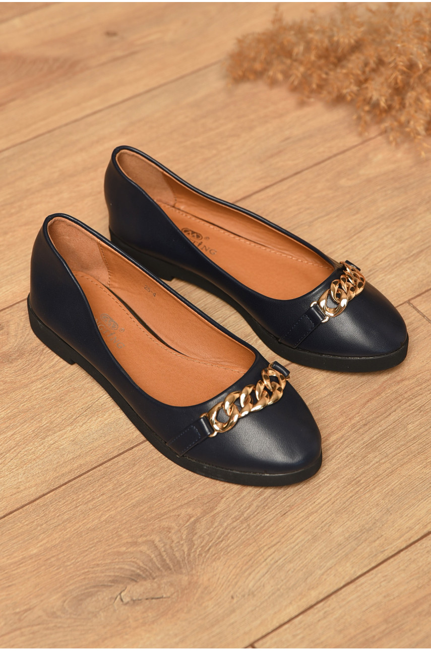 Балетки женские темно-синего цвета 25-4 176190