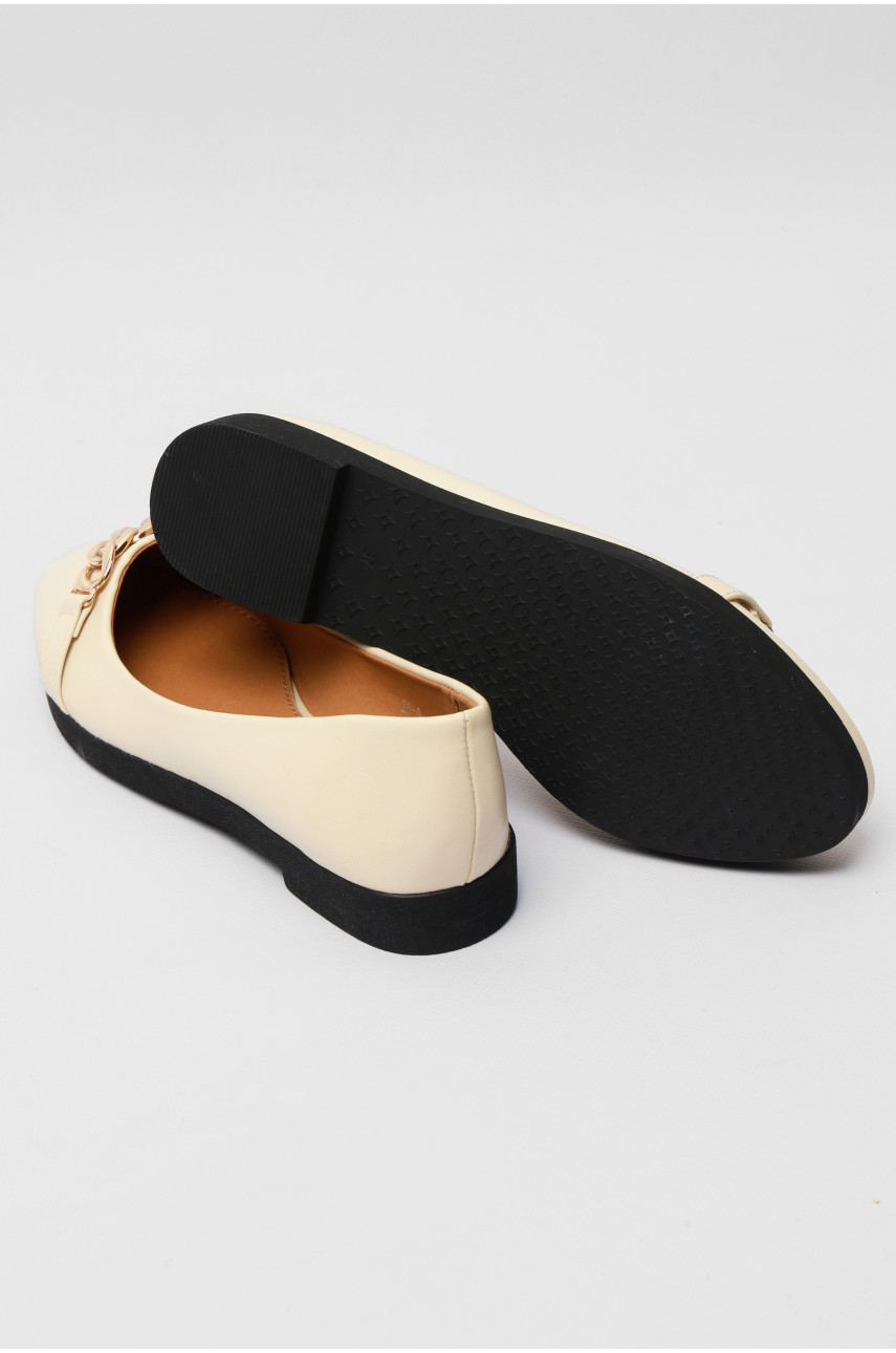 Балетки женские бежевого цвета 25-4 176195 Балетки женские бежевого цвета 25-4 176195