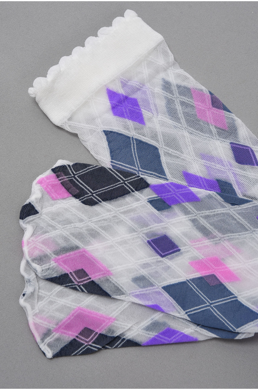 Гольфи дитячі для дівчинки білого кольору 20D 176291 Гольфи дитячі для дівчинки білого кольору 20D 176291