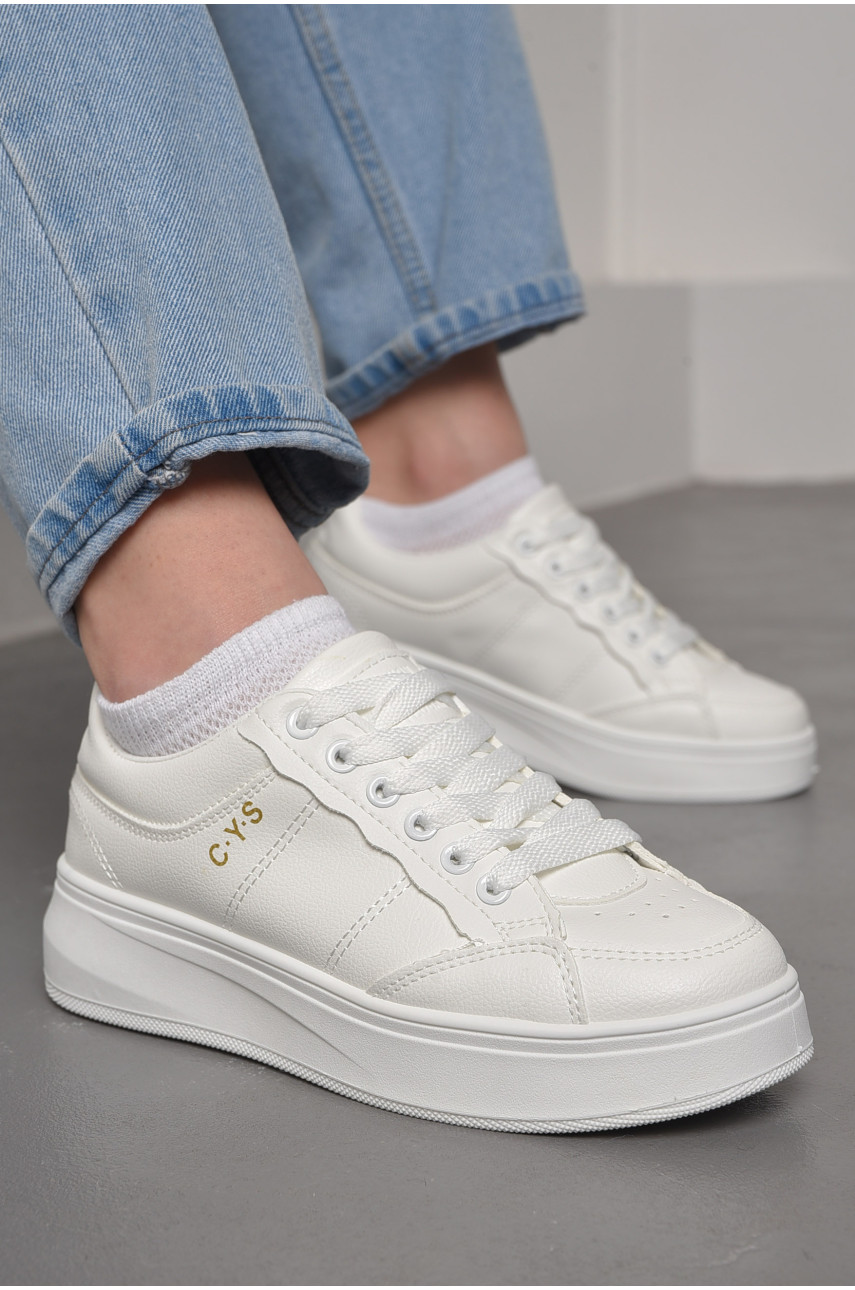 Кросівки жіночі білого кольору 524-1 176678