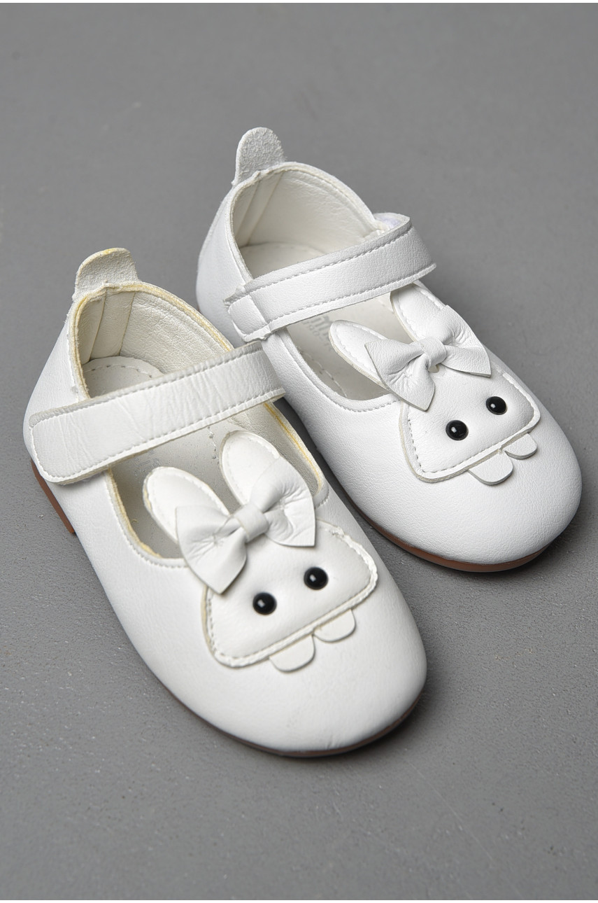 Туфли детские для девочки белого цвета 90-01 176704