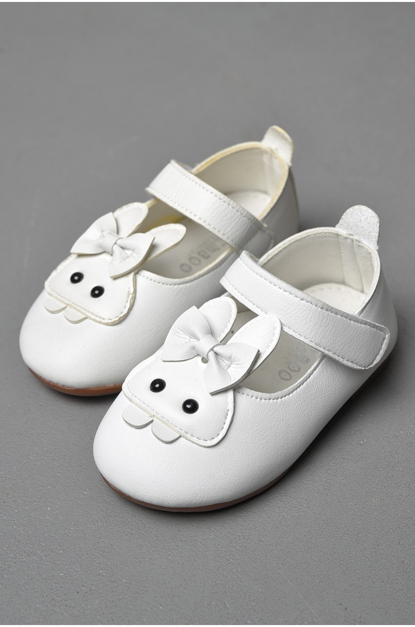 Туфли детские для девочки белого цвета 90-01 176704