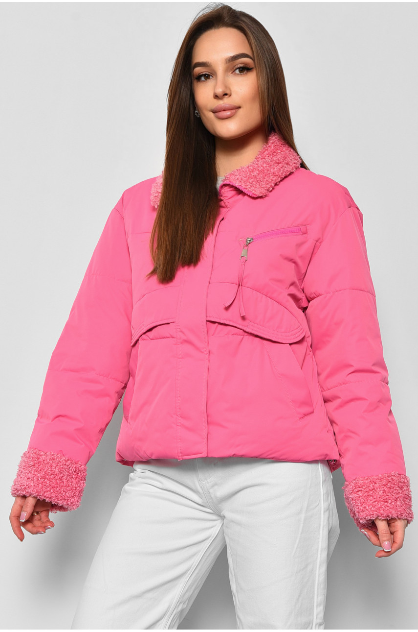 Куртка женская демисезонная розового цвета 8206 176835