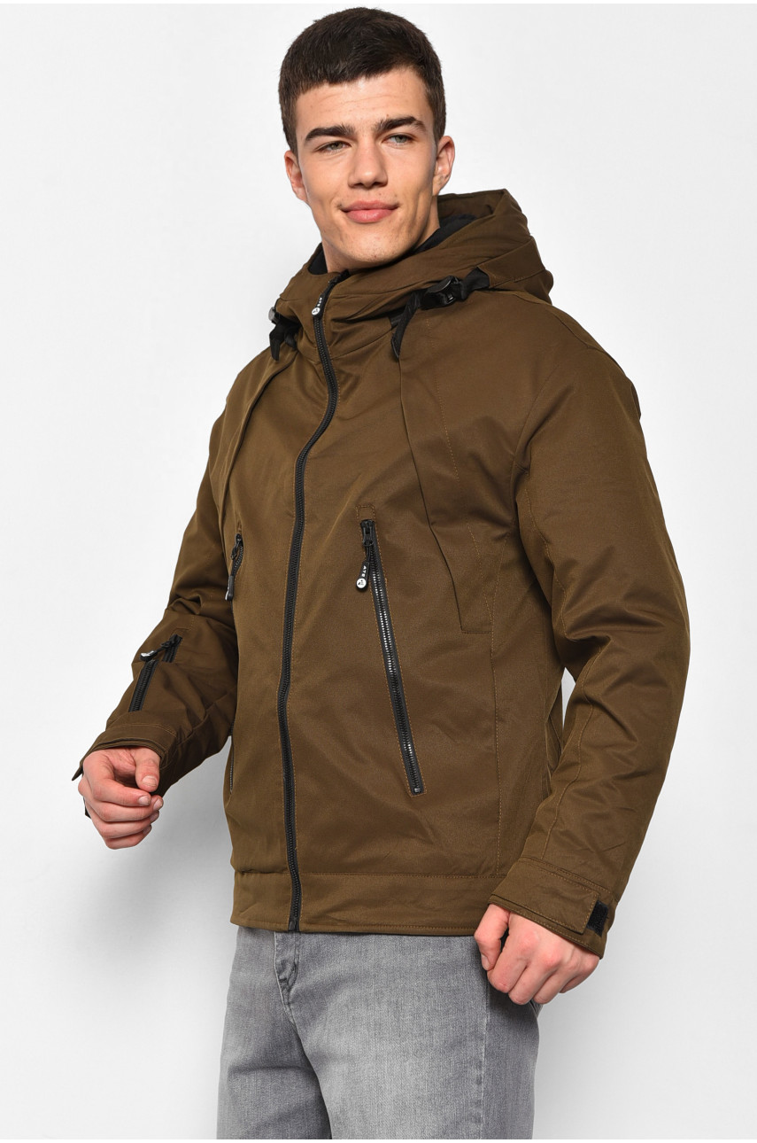 Куртка чоловiча демicезонна коричневого кольору 989 176859
