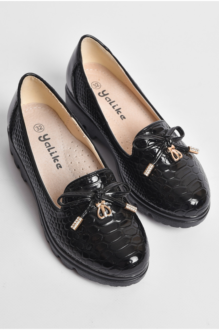 Туфлі дитячі для дівчинки чорного кольору 12 176922