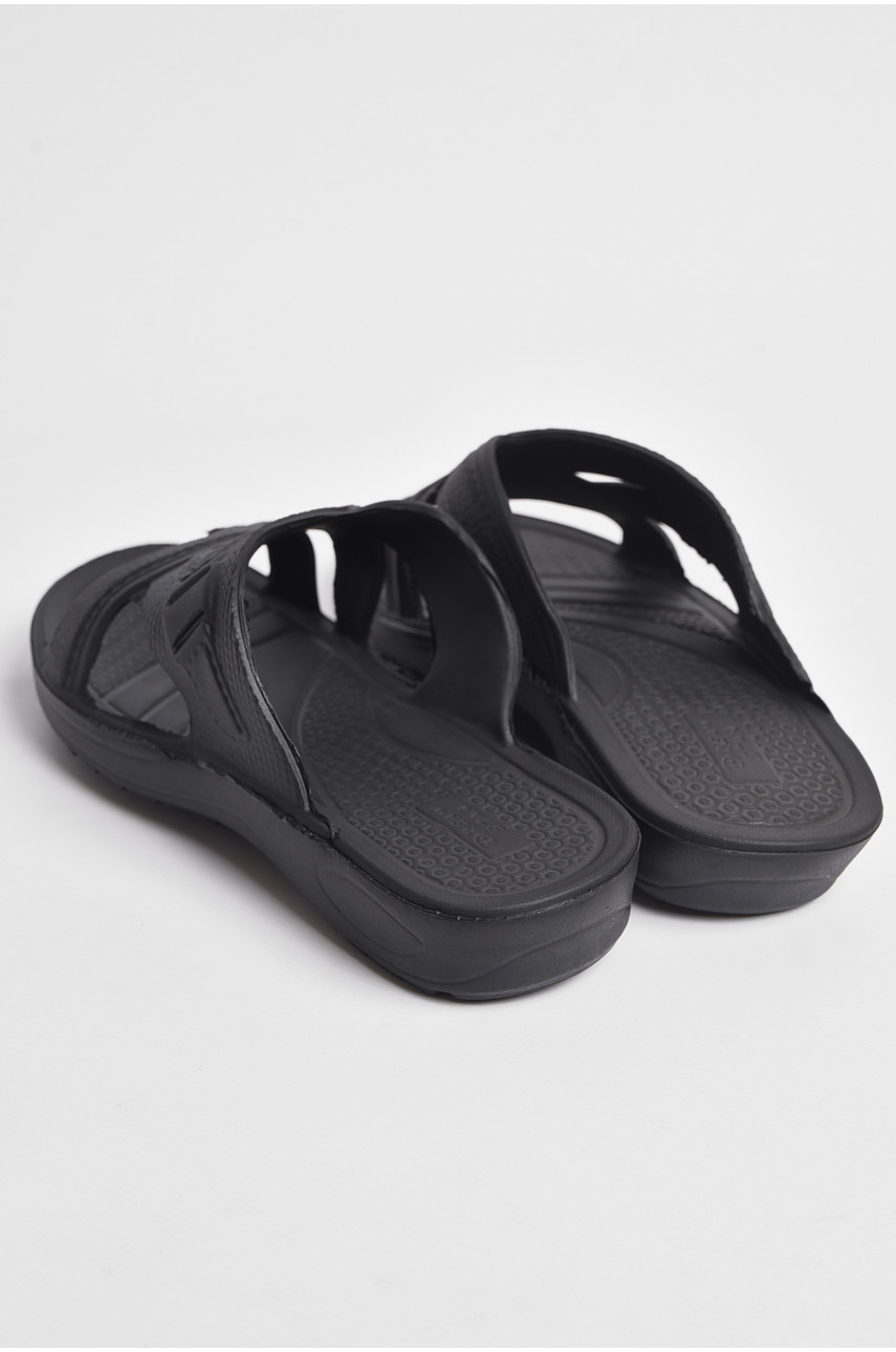 Шльопанці піна чоловічі чорного кольору П-11 176945 Шльопанці піна чоловічі чорного кольору П-11 176945
