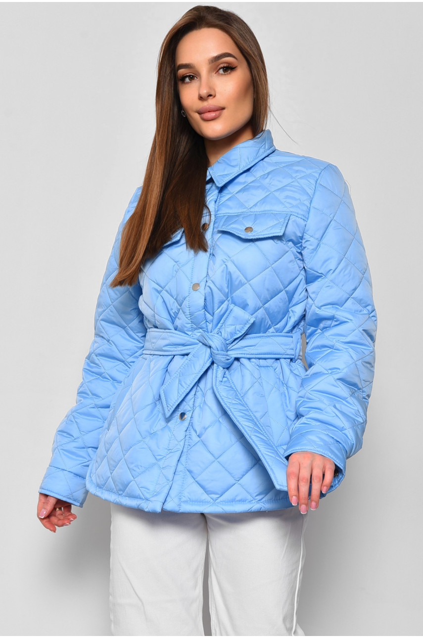 Куртка женская демисезонная голубого цвета 5481 177059