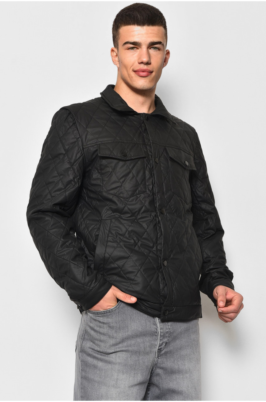 Куртка чоловiча демicезонна чорного кольору 809 177102