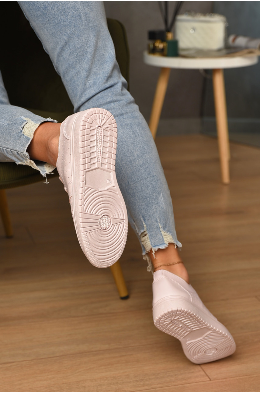 Мокасини жіночі рожевого кольору на шнурівці 05-4 177114