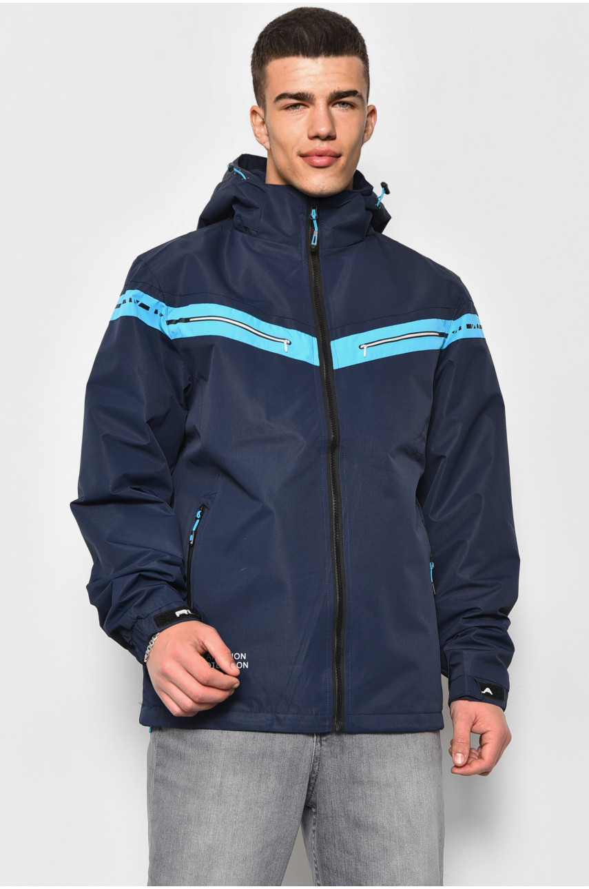 Куртка мужская демисезонная темно-синего цвета 21105 177169