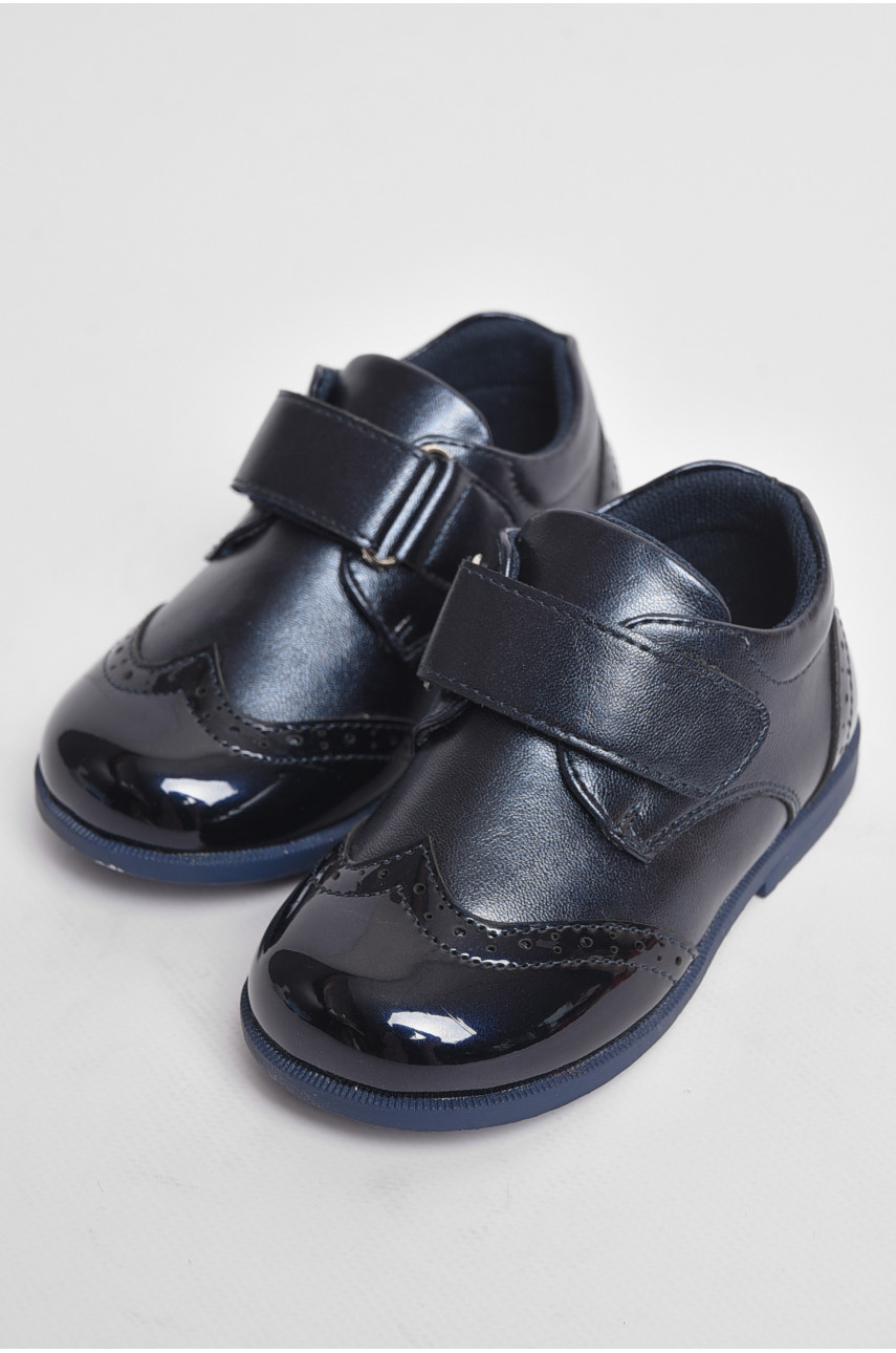 Туфли детские для девочки темно-синего цвета 177310