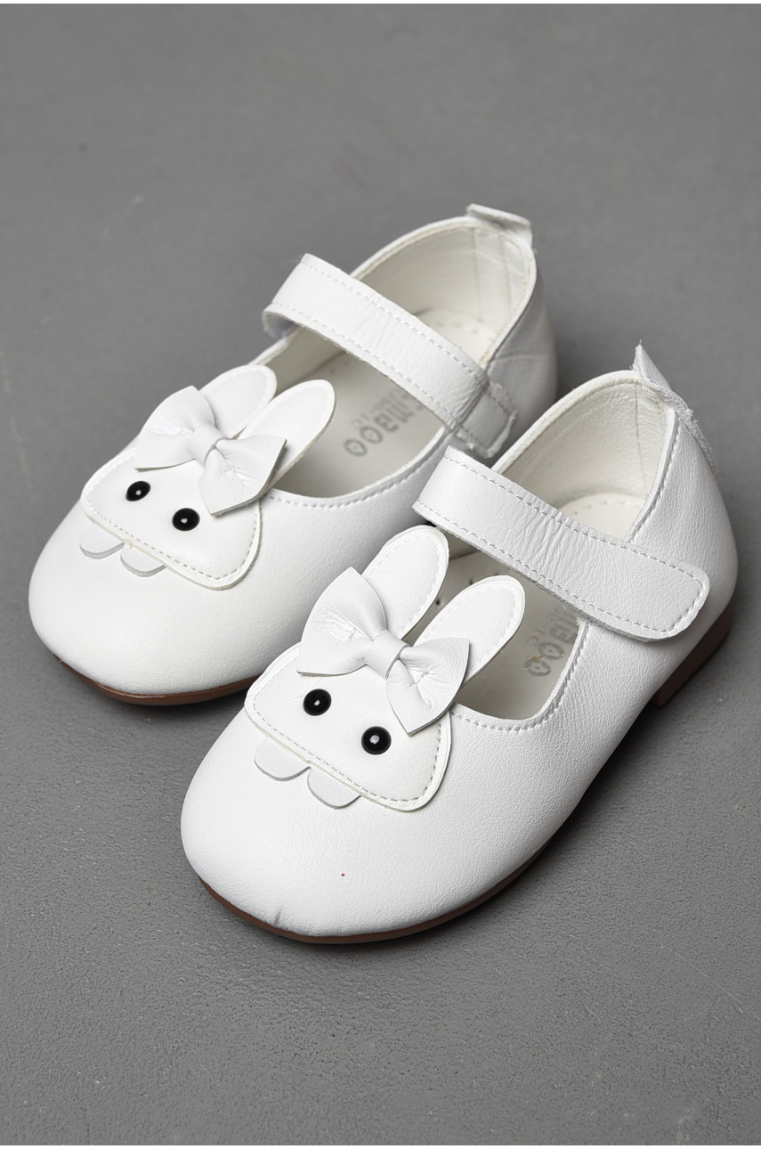 Туфли детские для девочки белого цвета 177314