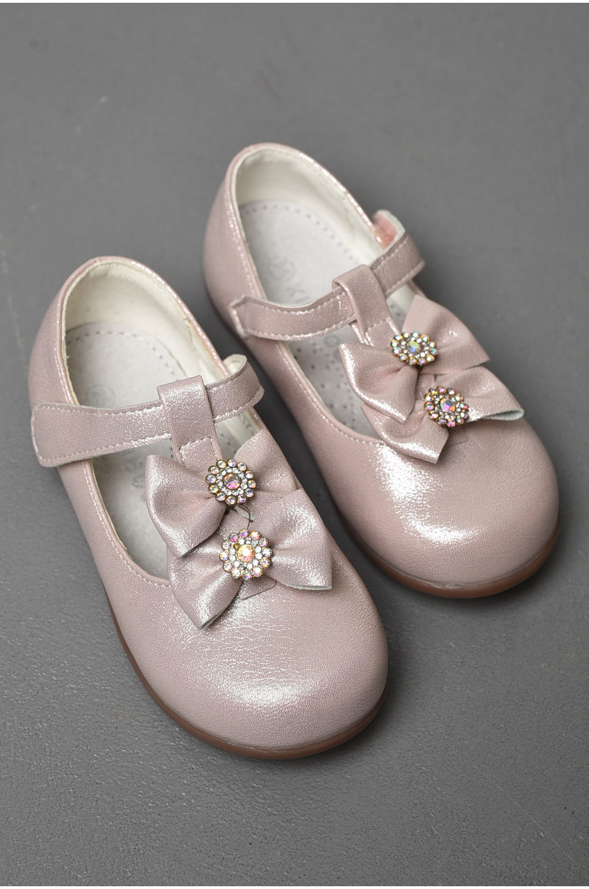 Туфли детские для девочки розового цвета 177316