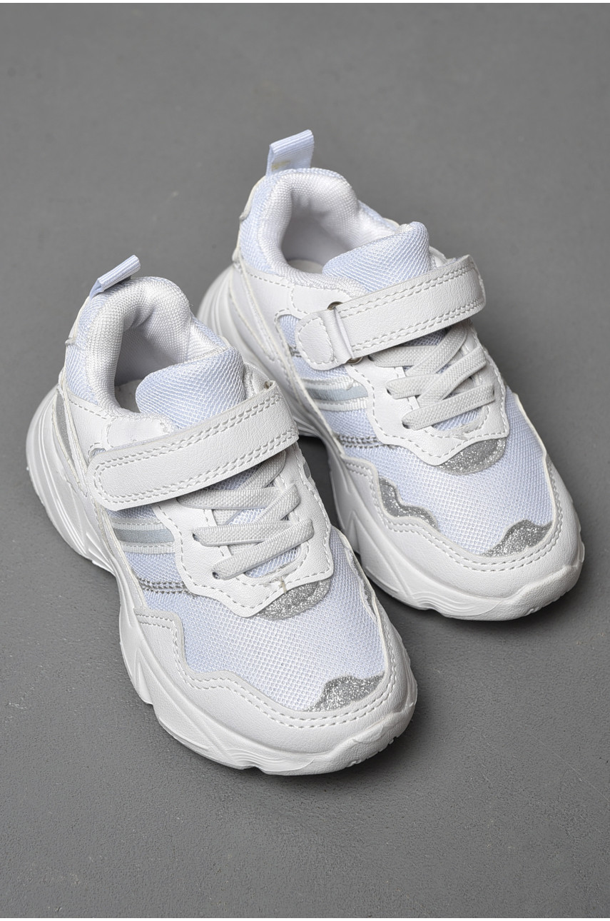 Кросівки для дівчинки білого кольору 177482