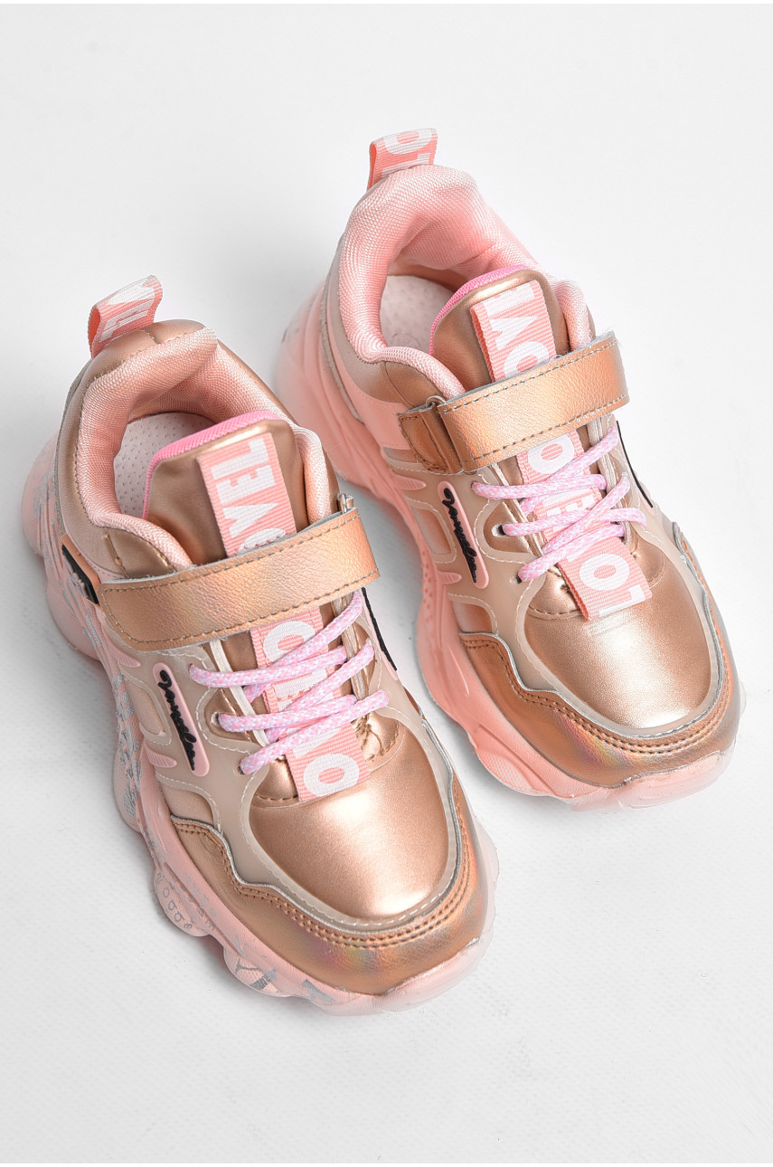 Кроссовки  для девочки розового цвета 177508