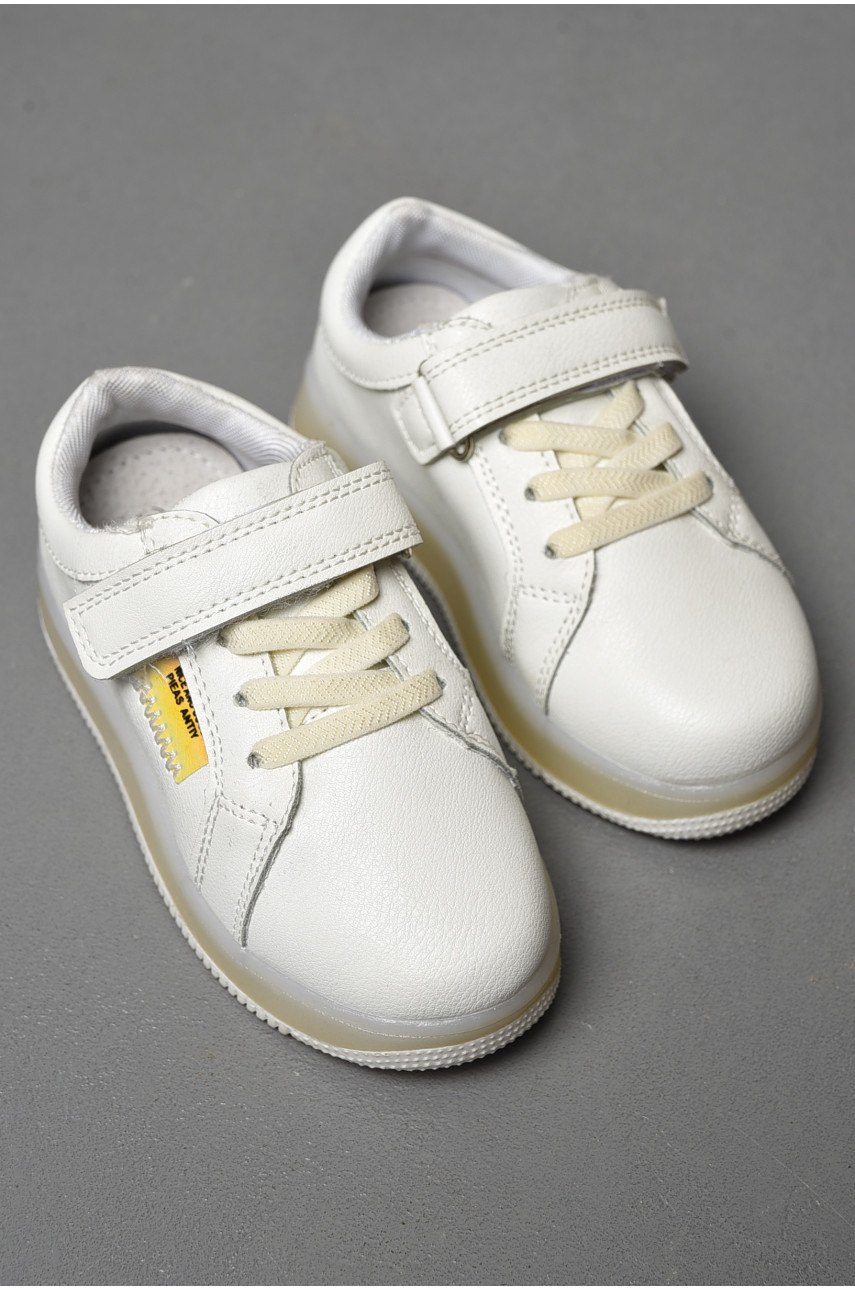 Кросівки для дівчинки білого кольору 177706