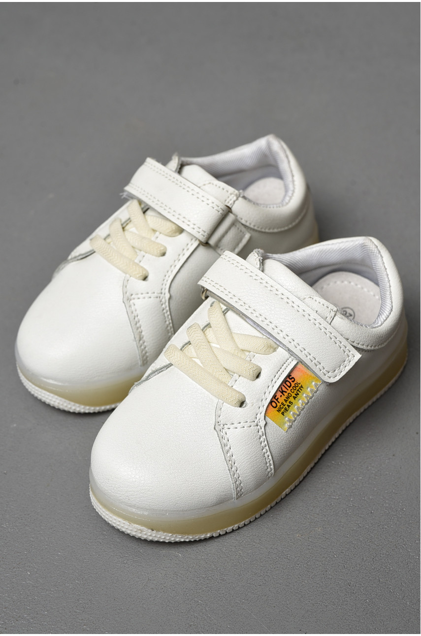 Кросівки для дівчинки білого кольору 177706