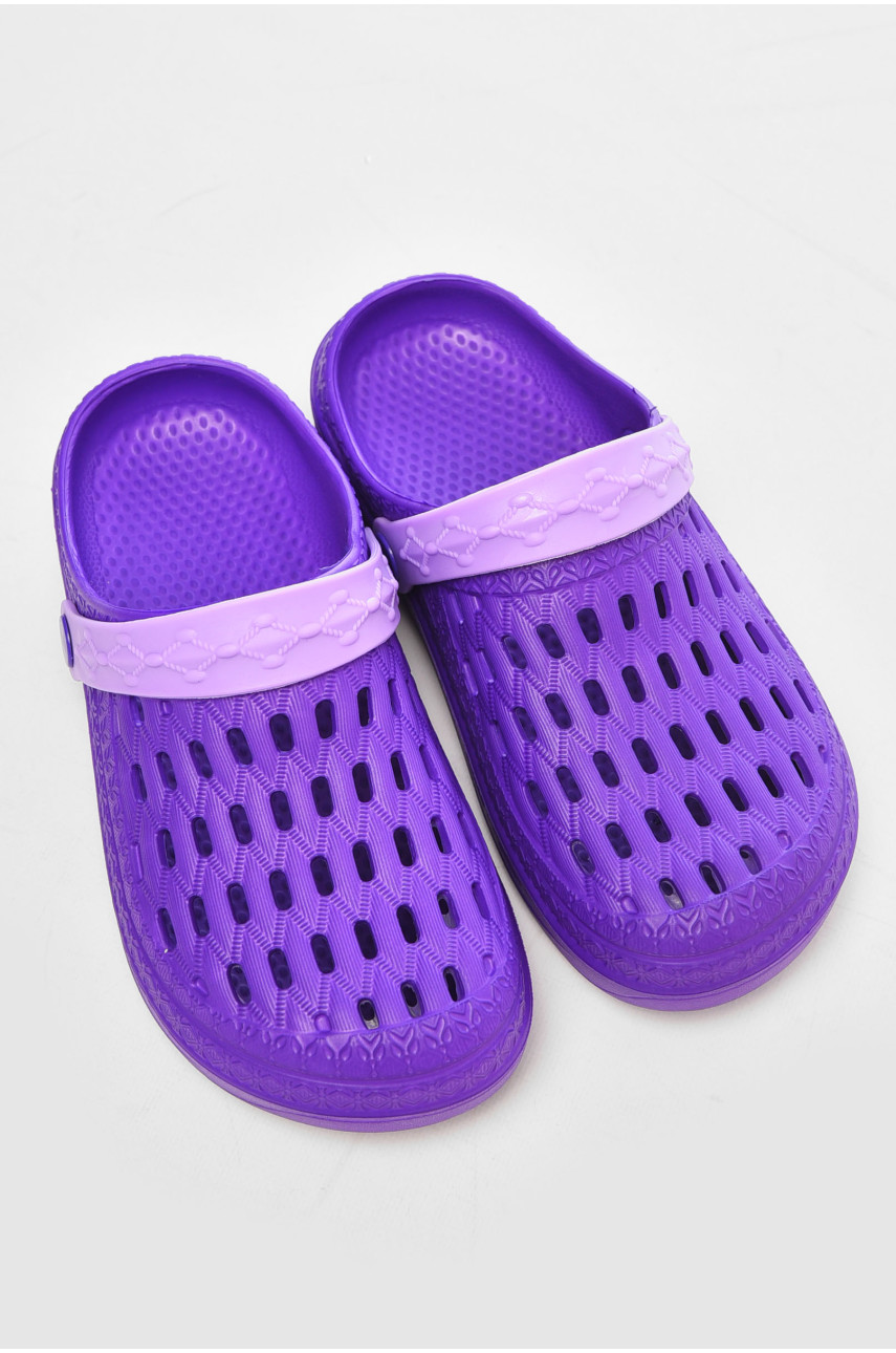 Кроксы женские сиреневого цвета ДС-62 177736