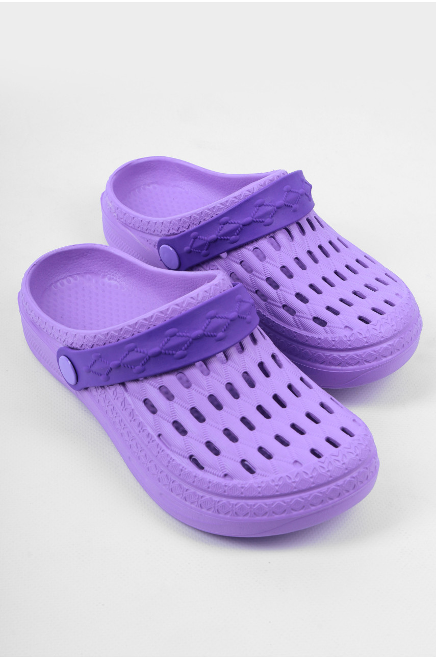 Кроксы женские фиолетового цвета ДС-62 177746