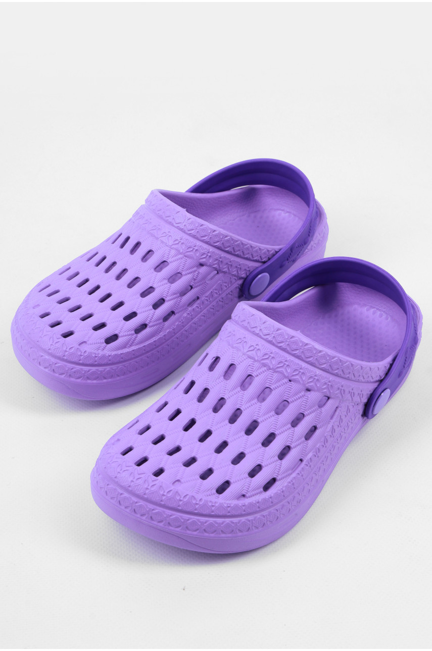 Кроксы женские фиолетового цвета ДС-62 177746