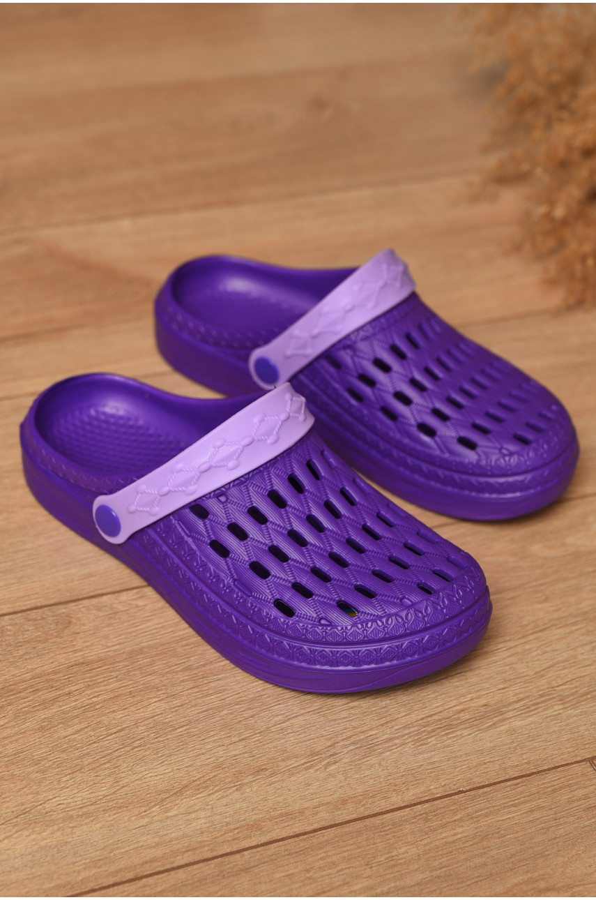 Крокси жіночі фіолетового кольору ДС-62 177746