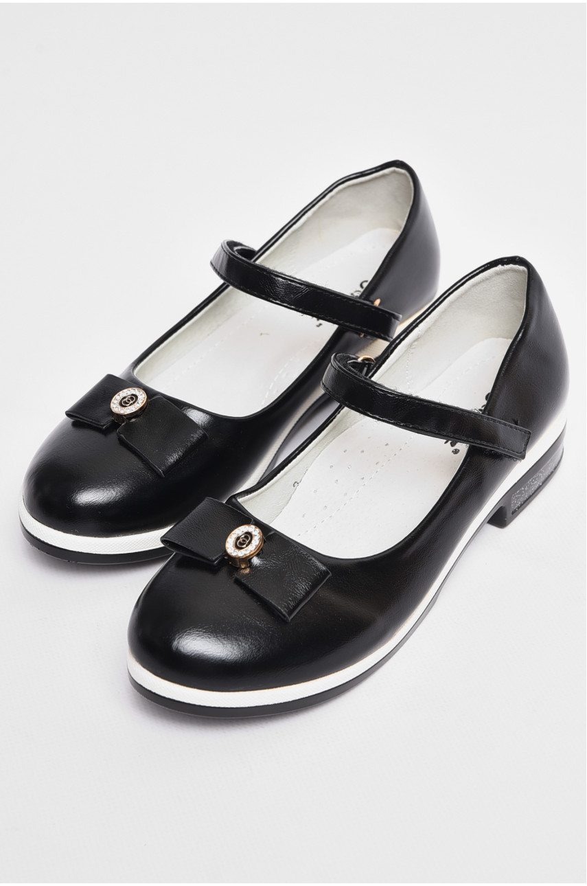 Туфлі дитячі для дівчинки чорного кольору Уцінка 177766