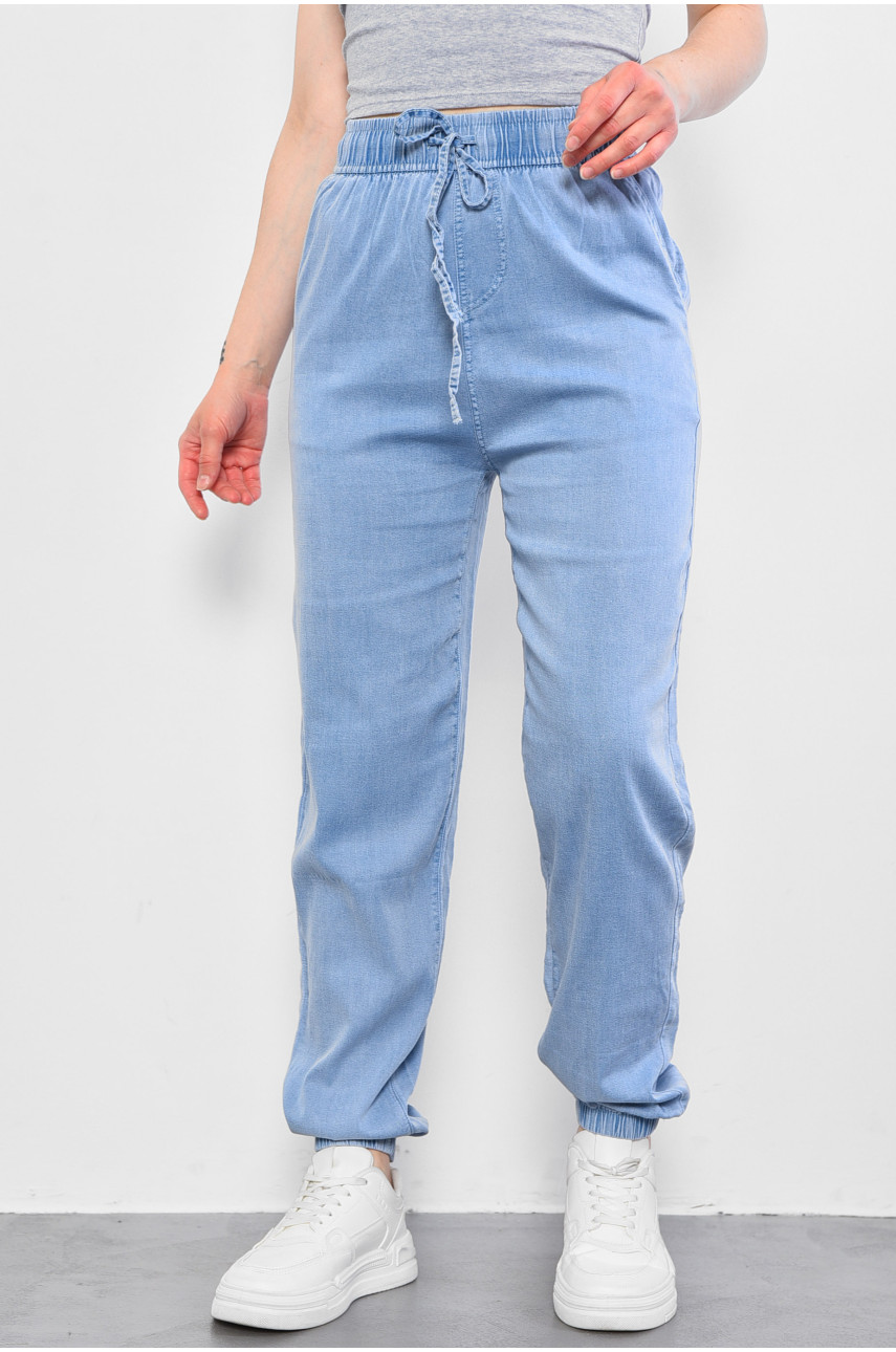 Штани жіночі напівбатальні літні блакитного кольору. 531-1 178034