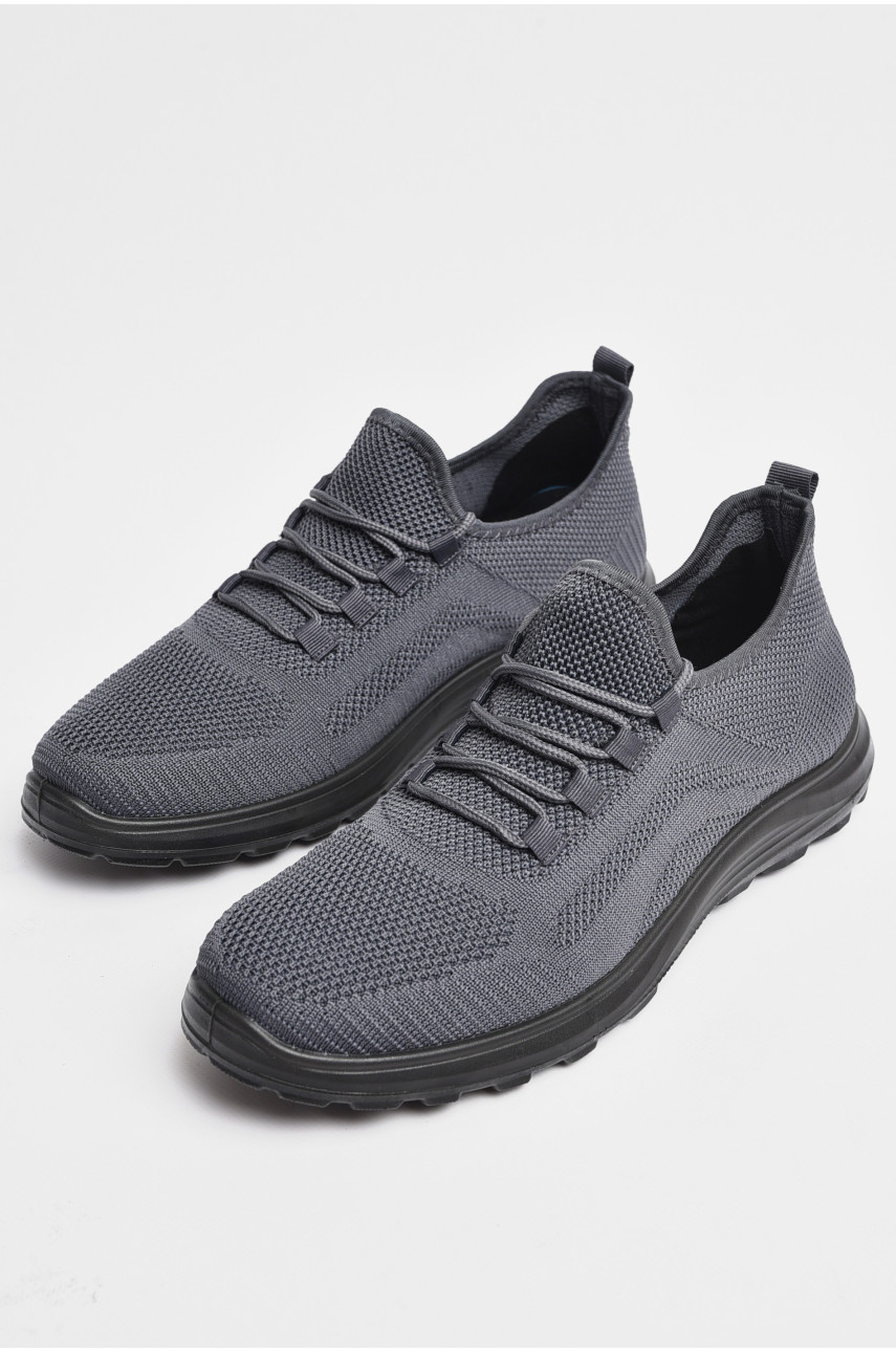 Кросівки чоловічі темно-сірого кольору на шнурівці 21230-5 178154