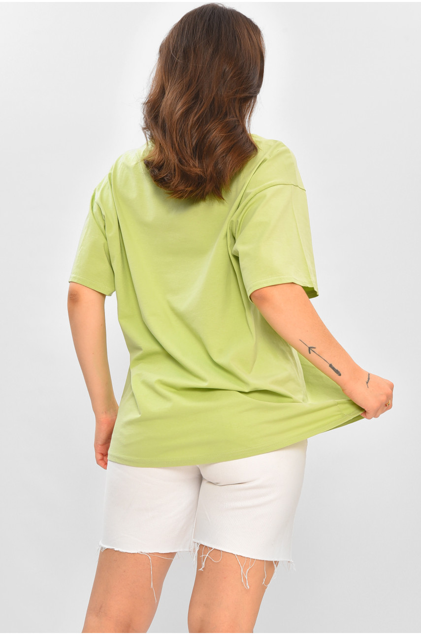 Футболка жіноча напівбатальна оливкового кольору 379 178332