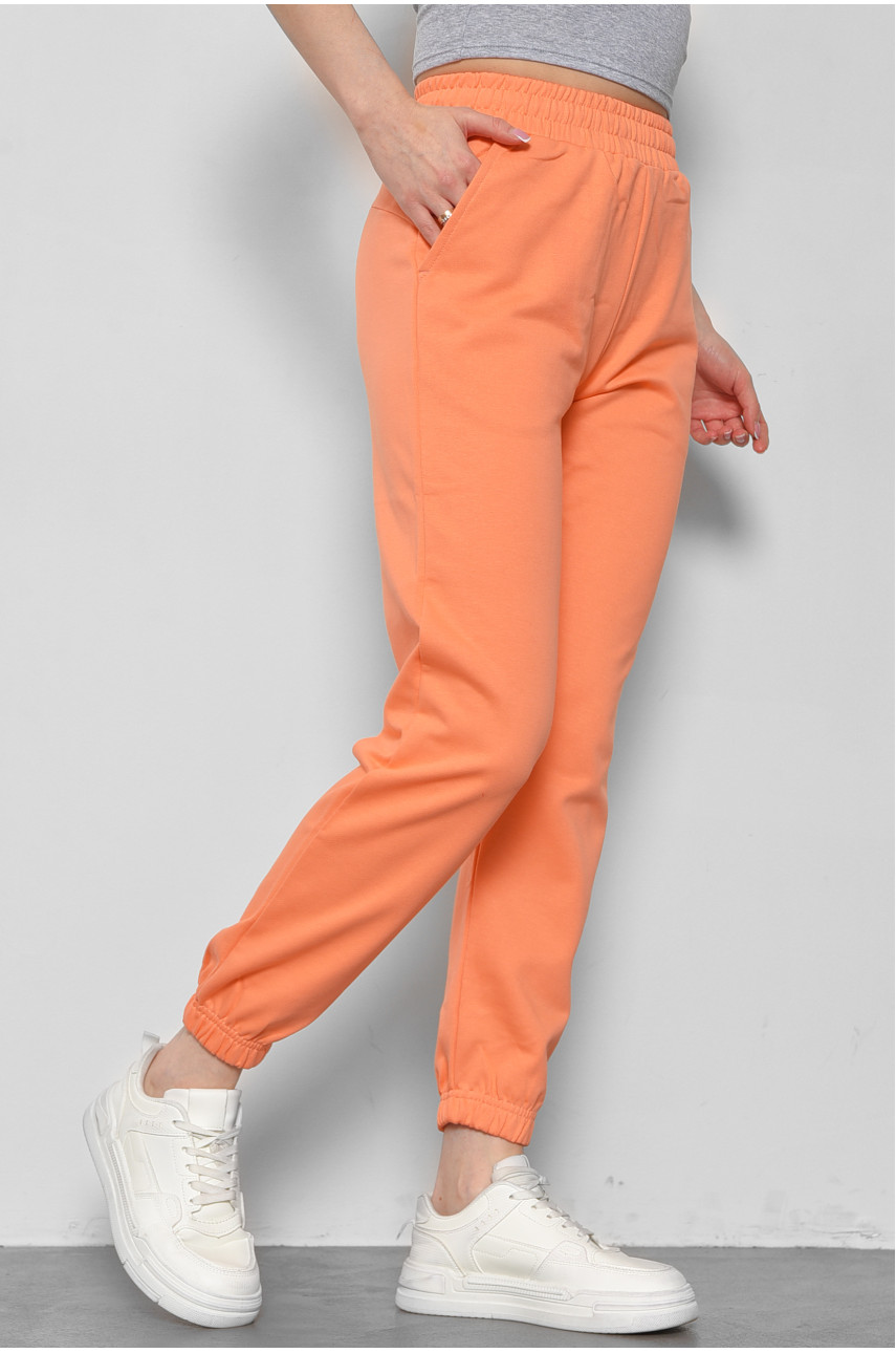 Спортивные штаны женские кораллового цвета 835 178354