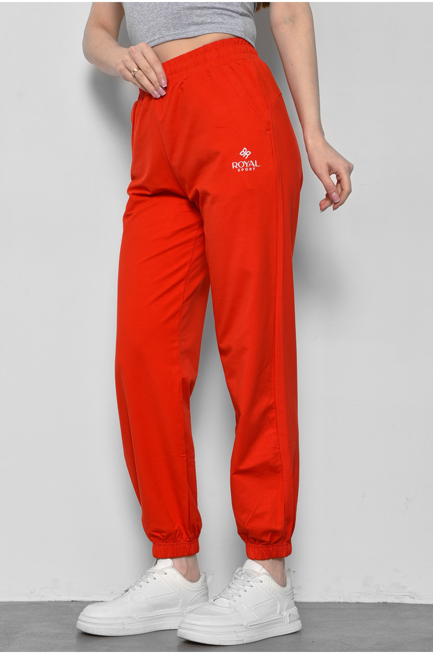 Спортивные штаны женские красного цвета 838 178365