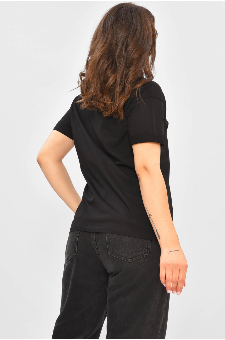 Футболка жіноча чорного кольору 9133 178374 Футболка жіноча чорного кольору 9133 178374