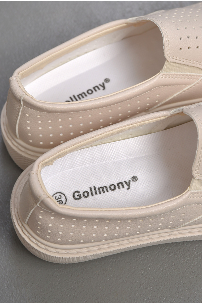 Слипоны женские светло-бежевого цвета 2024-88-3 178465 Слипоны женские светло-бежевого цвета 2024-88-3 178465