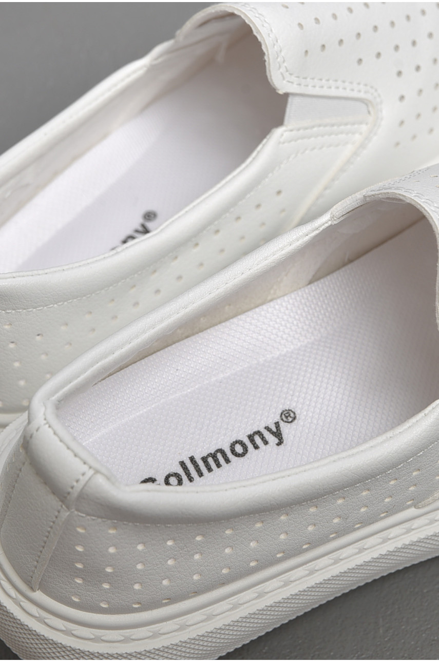 Слипоны женские белого цвета 2024-88-2 178476 Слипоны женские белого цвета 2024-88-2 178476