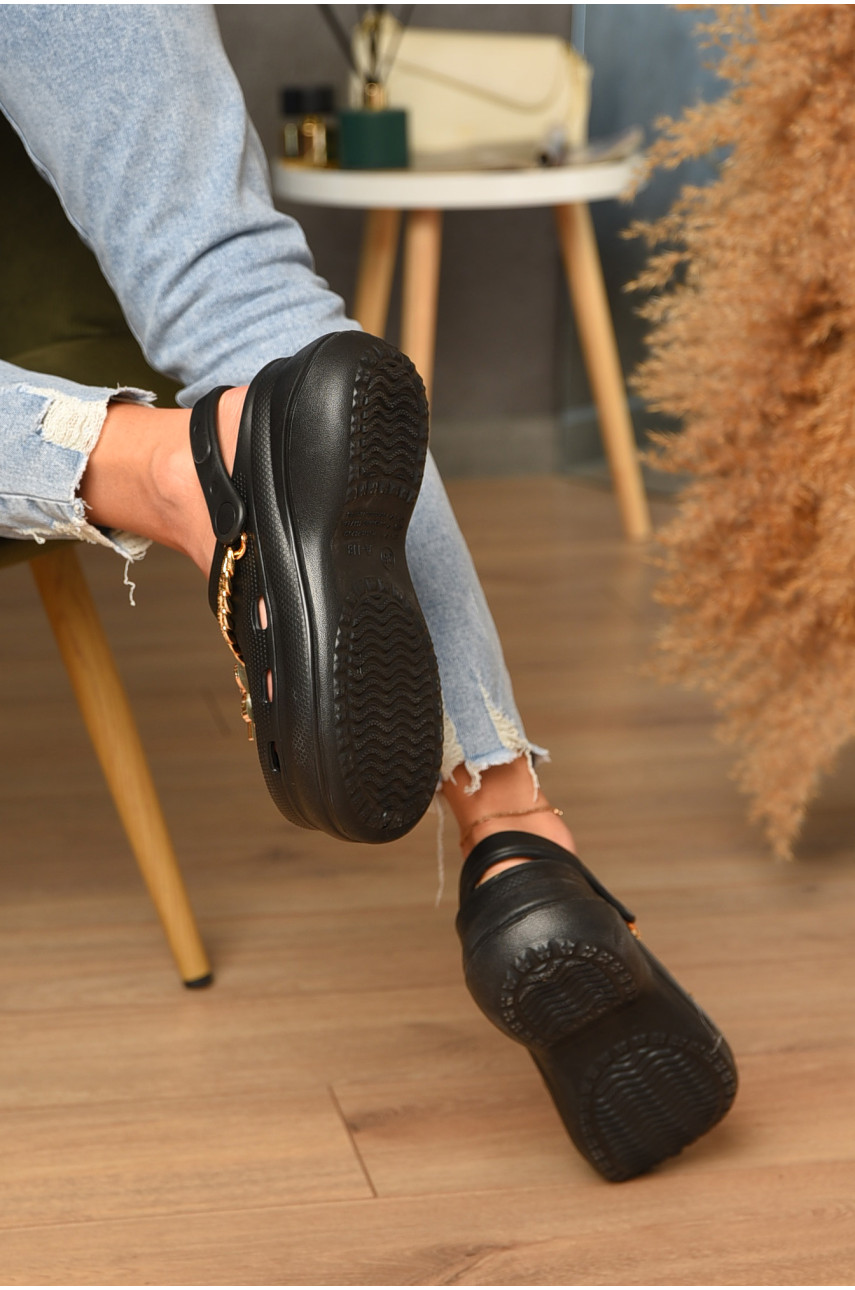 Крокси жіночі чорного кольору 178536 Крокси жіночі чорного кольору 178536