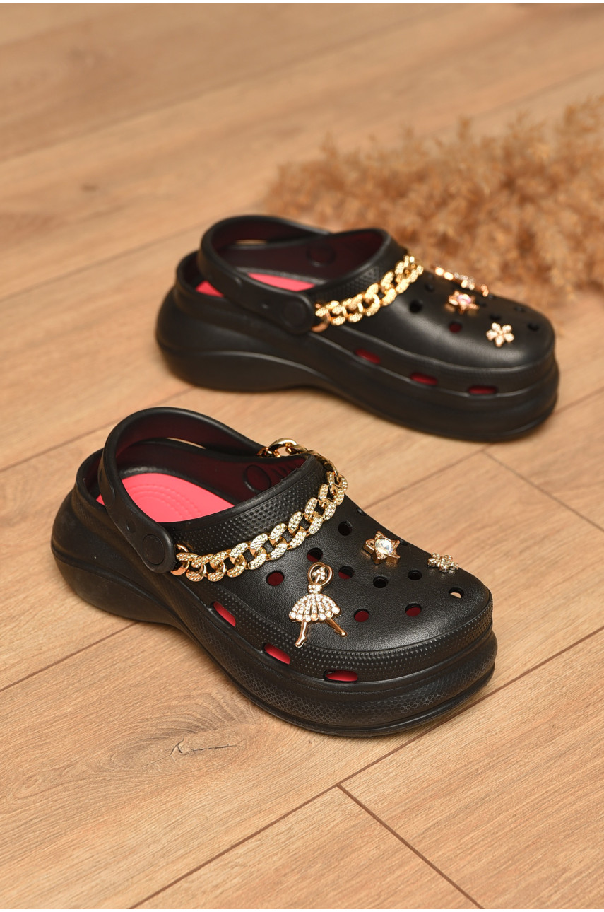 Крокси жіночі чорного кольору 178536 Крокси жіночі чорного кольору 178536