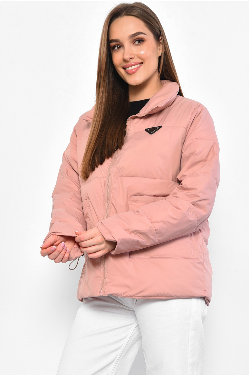 Куртка жіноча демісезонна рожевого кольору 100 178576