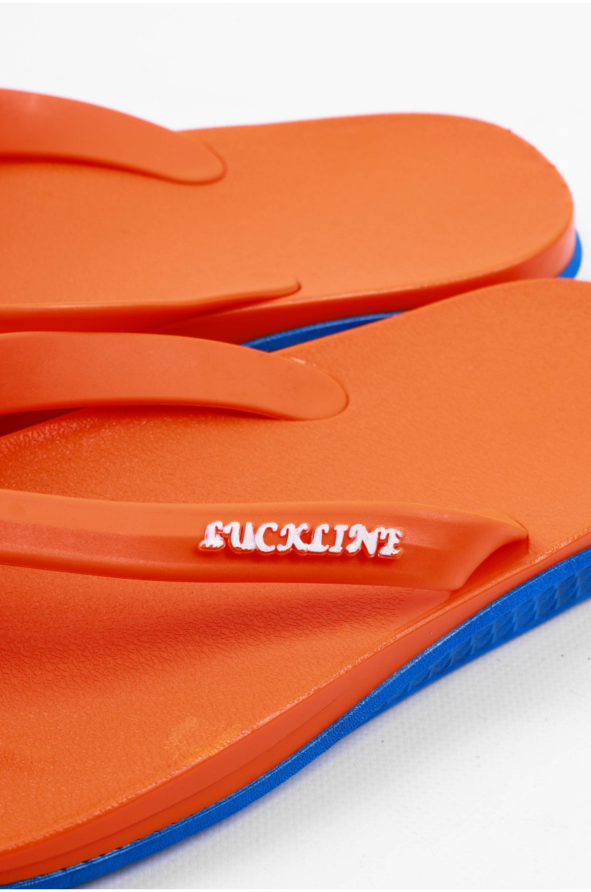 Вьетнамки мужские сине-оранжевого цвета 2021-4 178612